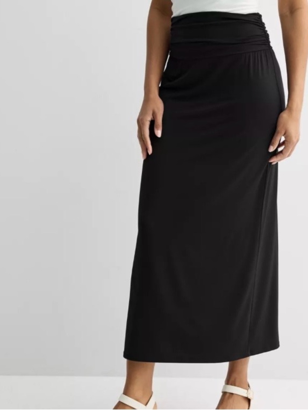 Apartment Nine Black Pull-On Maxi Skirt Women’s Size Medium